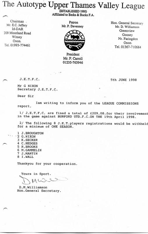 The JET eight miscarriage of justice, banned for a season.jpg